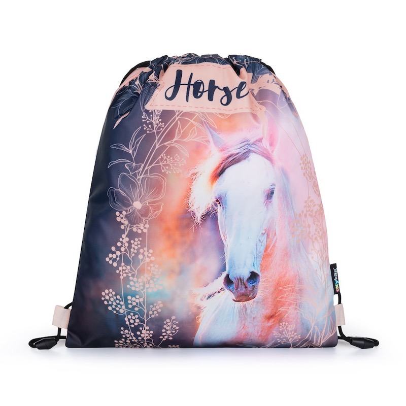 Levně Sáček na cvičky Oxybag Kůň romantic růžový