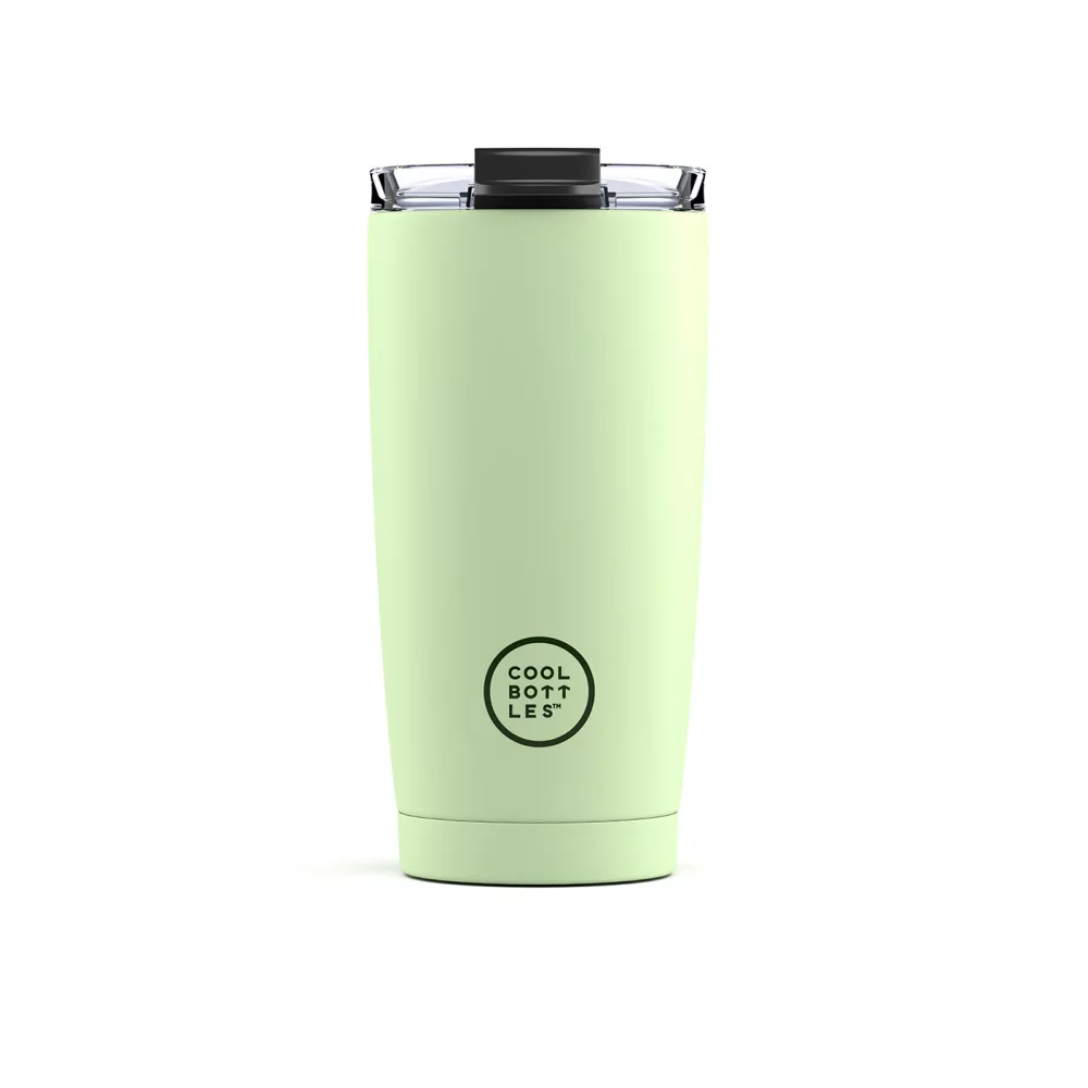 Nerezový termohrnek COOL BOTTLES Pastel Green třívrstvý 550ml