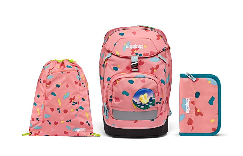 Levně Školní batoh pro prvňáčky Ergobag prime Spring 2023 v setu - 3 díly
