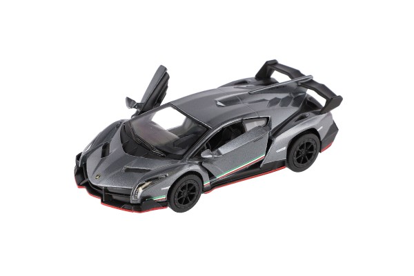 Levně Kinsmart Auto Lamborghini Veneno šedá