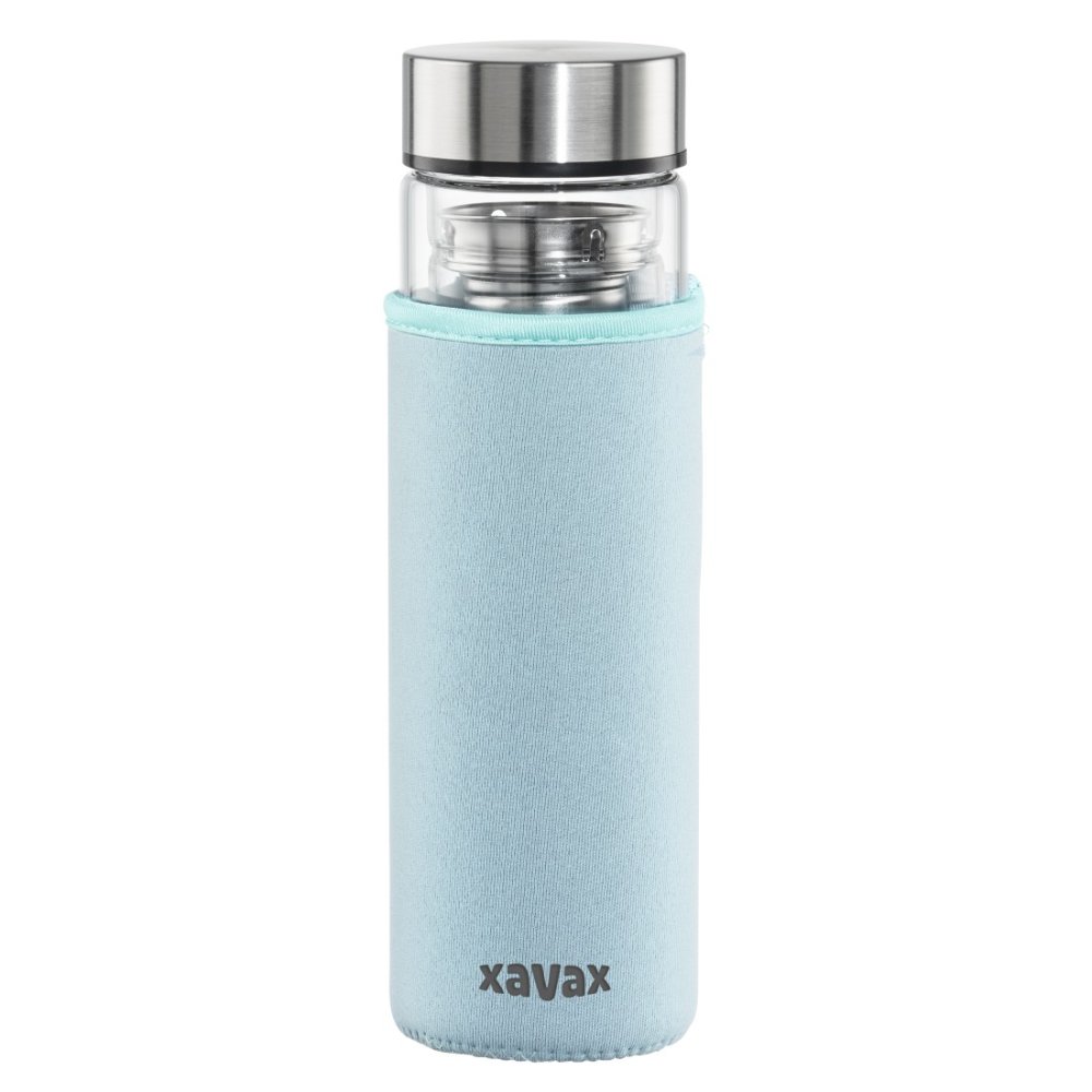 Levně Xavax To Go skleněná lahev 450 ml se sítkem