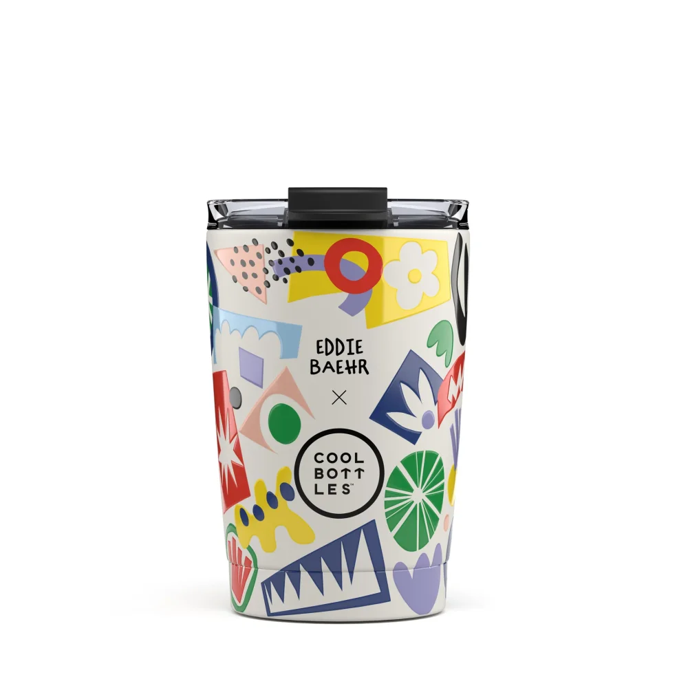Nerezový termohrnek Cool Bottles Xclusive! Eddie Baehr - Electric Garden 330 ml