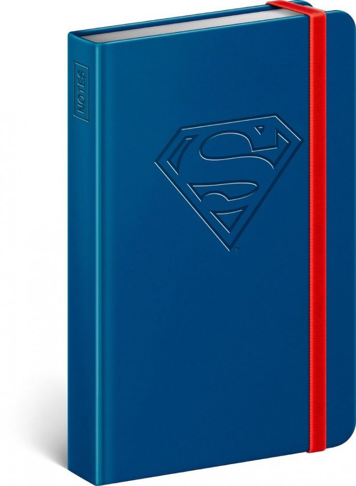 Levně Notes Superman – Logo, linkovaný, 11 × 16 cm