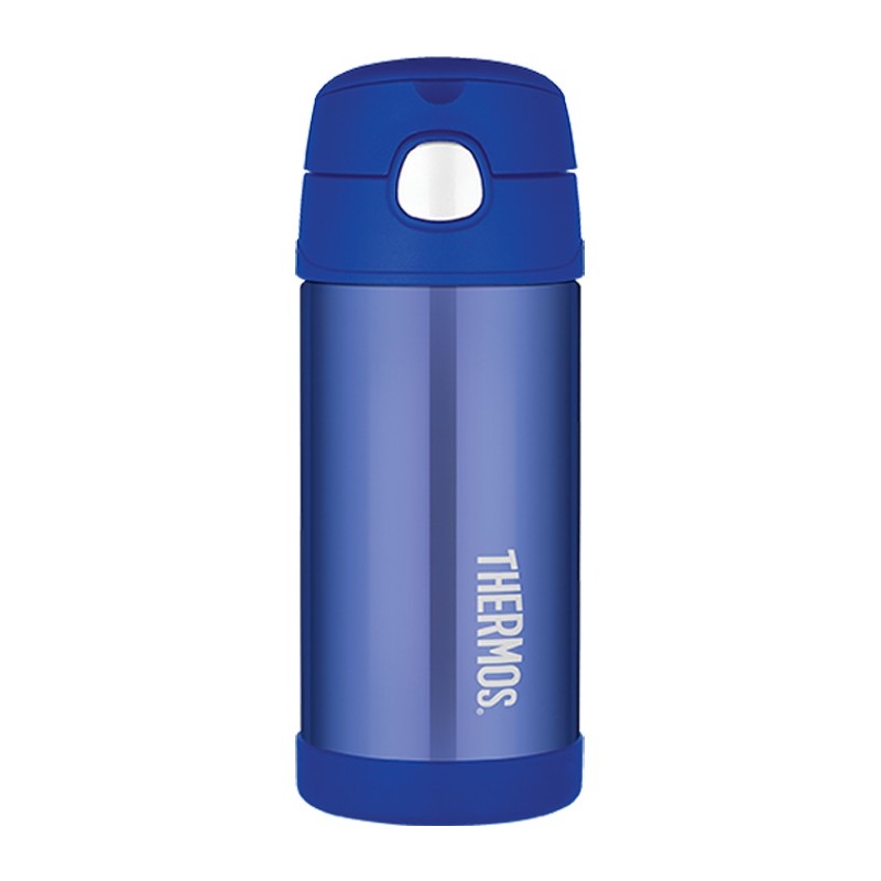 Levně Thermos Funtainer dětská termoska s brčkem 355 ml - modrá