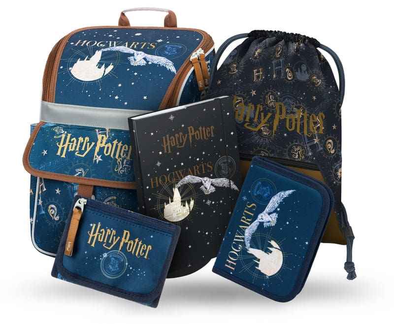 Školní aktovka v setu Baagl Zippy Harry Potter Bradavice - 5 dílů