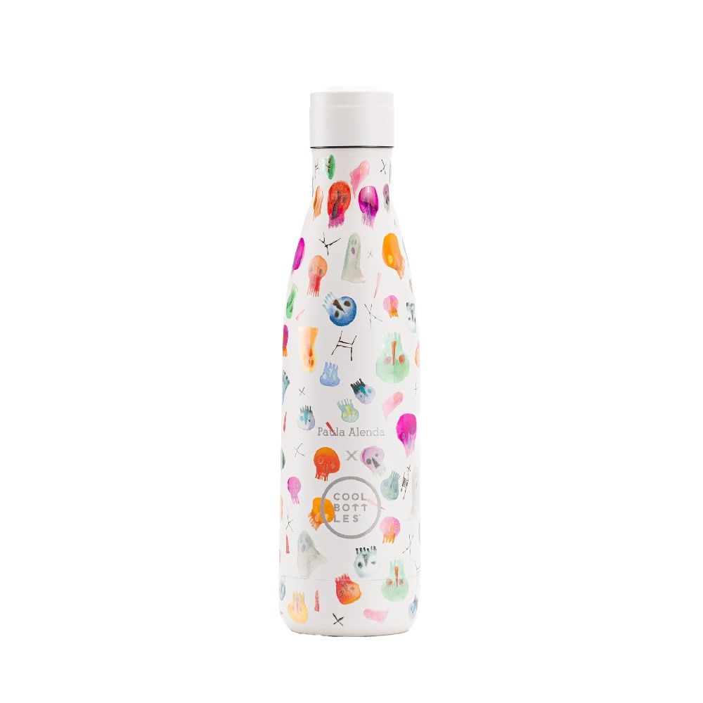 Levně Nerezová termolahev COOL BOTTLES Xclusive! Crazy Skulls třívrstvá 500ml