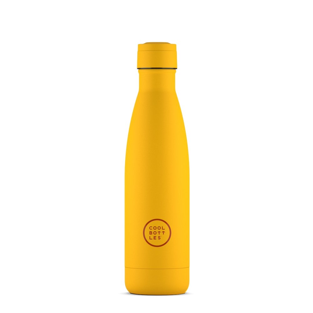Levně Nerezová termolahev COOL BOTTLES Vivid Yellow třívrstvá 500 ml