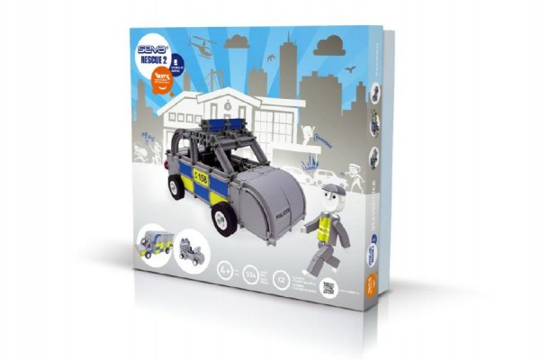 Levně Stavebnice SEVA RESCUE 2 (policie) plast 534 ks