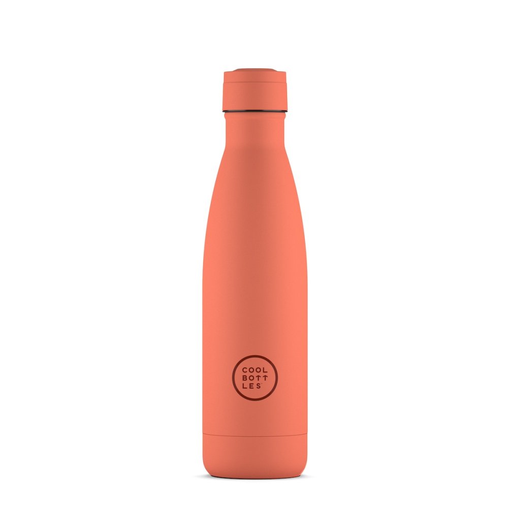 Levně Nerezová termolahev COOL BOTTLES Pastel Coral třívrstvá 500 ml