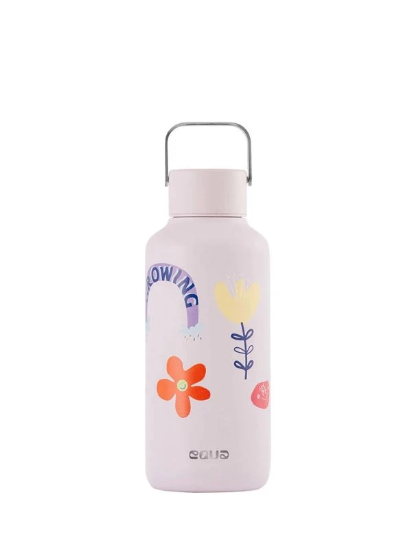 Levně Nerezová láhev na pití Equa Timeless Flower Power 600 ml