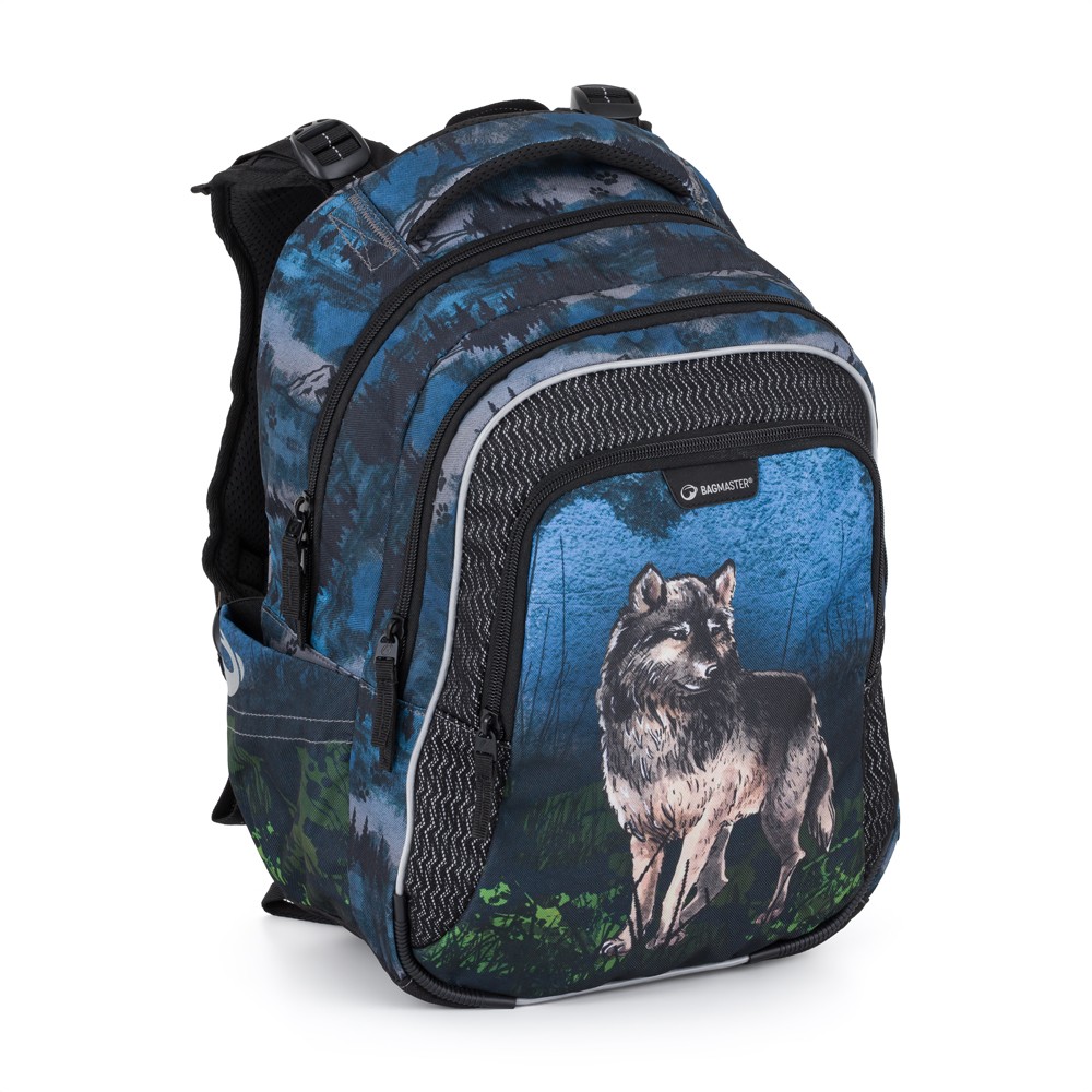 Levně Školní batoh pro prvňáčky Bagmaster LUMI 24 F Vlk