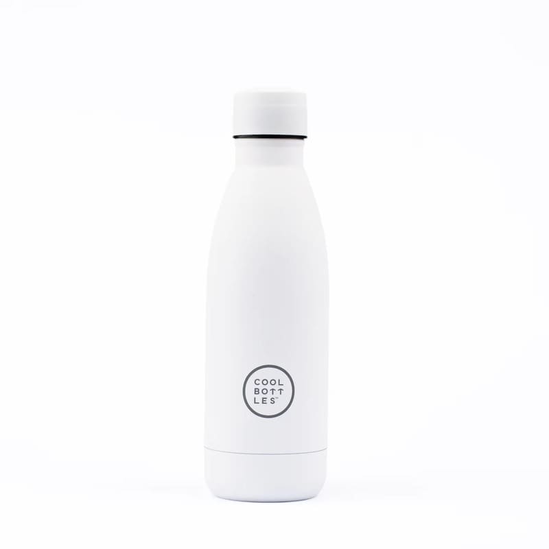 Nerezová termolahev COOL BOTTLES Mono White třívrstvá 350ml