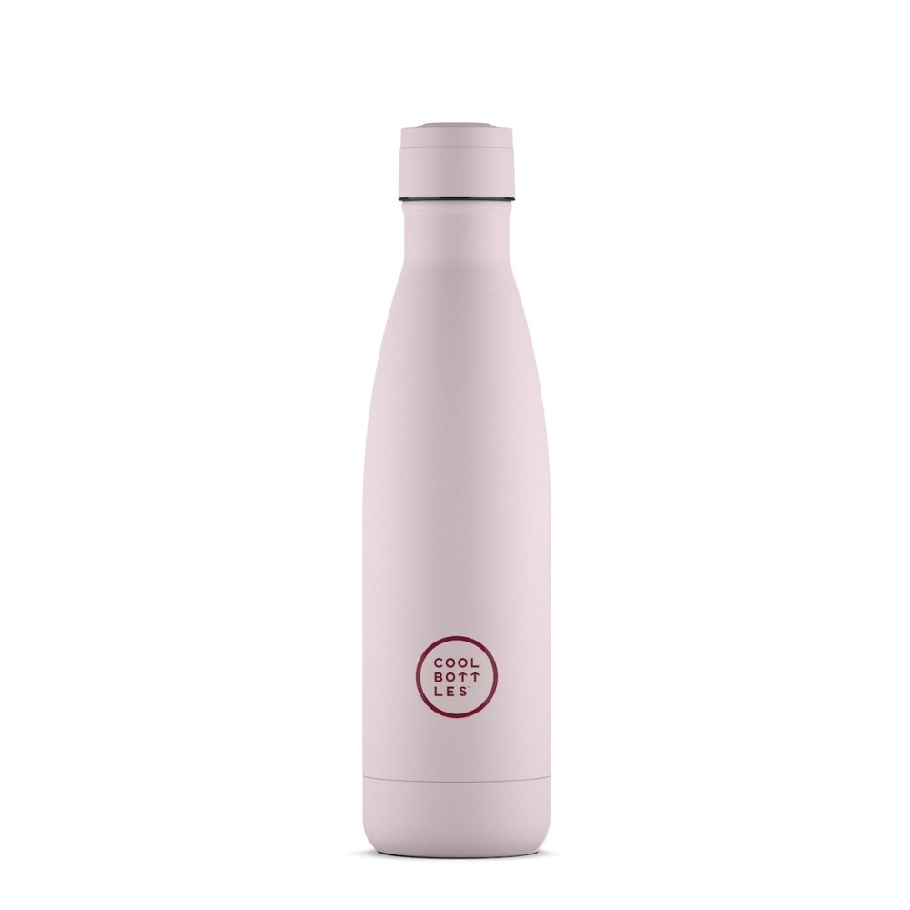 Levně Nerezová termolahev COOL BOTTLES Pastel Pink třívrstvá 500 ml