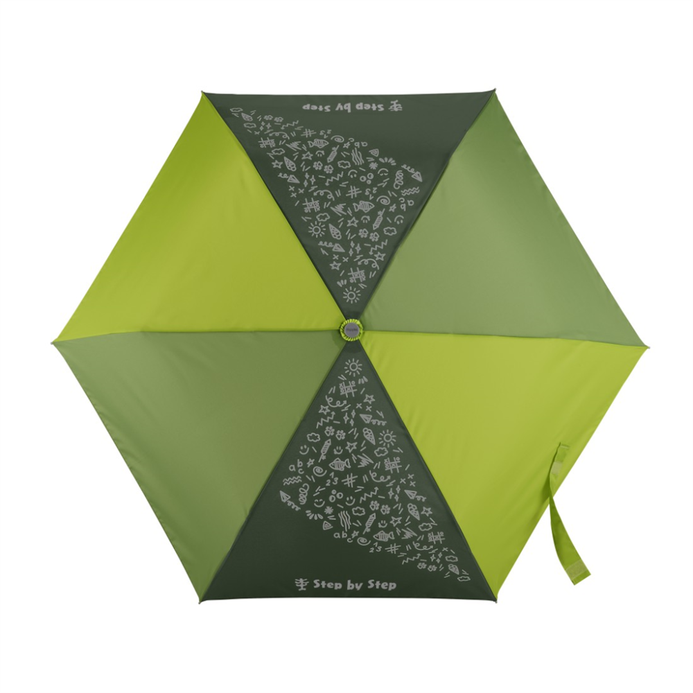 Levně Dětský skládací deštník s magickým efektem, Magic Rain Effect zelený