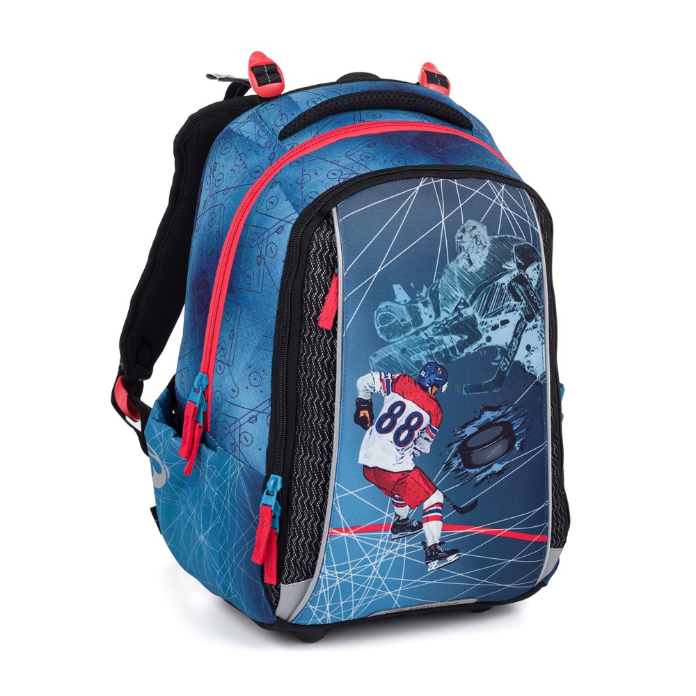 Levně Školní batoh pro prvňáčka Bagmaster VEGA 24 A Hokej