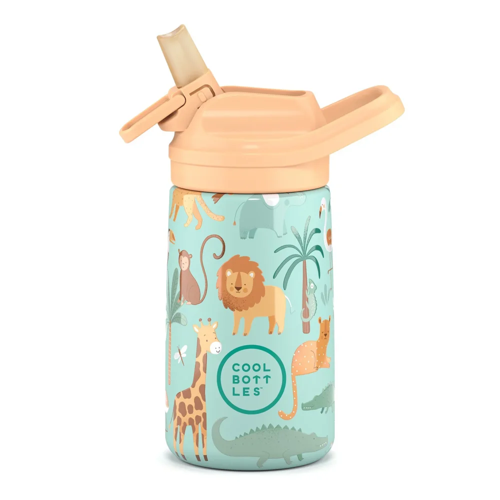 Levně Dětská nerezová termoláhev COOL BOTTLES Kiddie Wild Crew 350 ml 3D