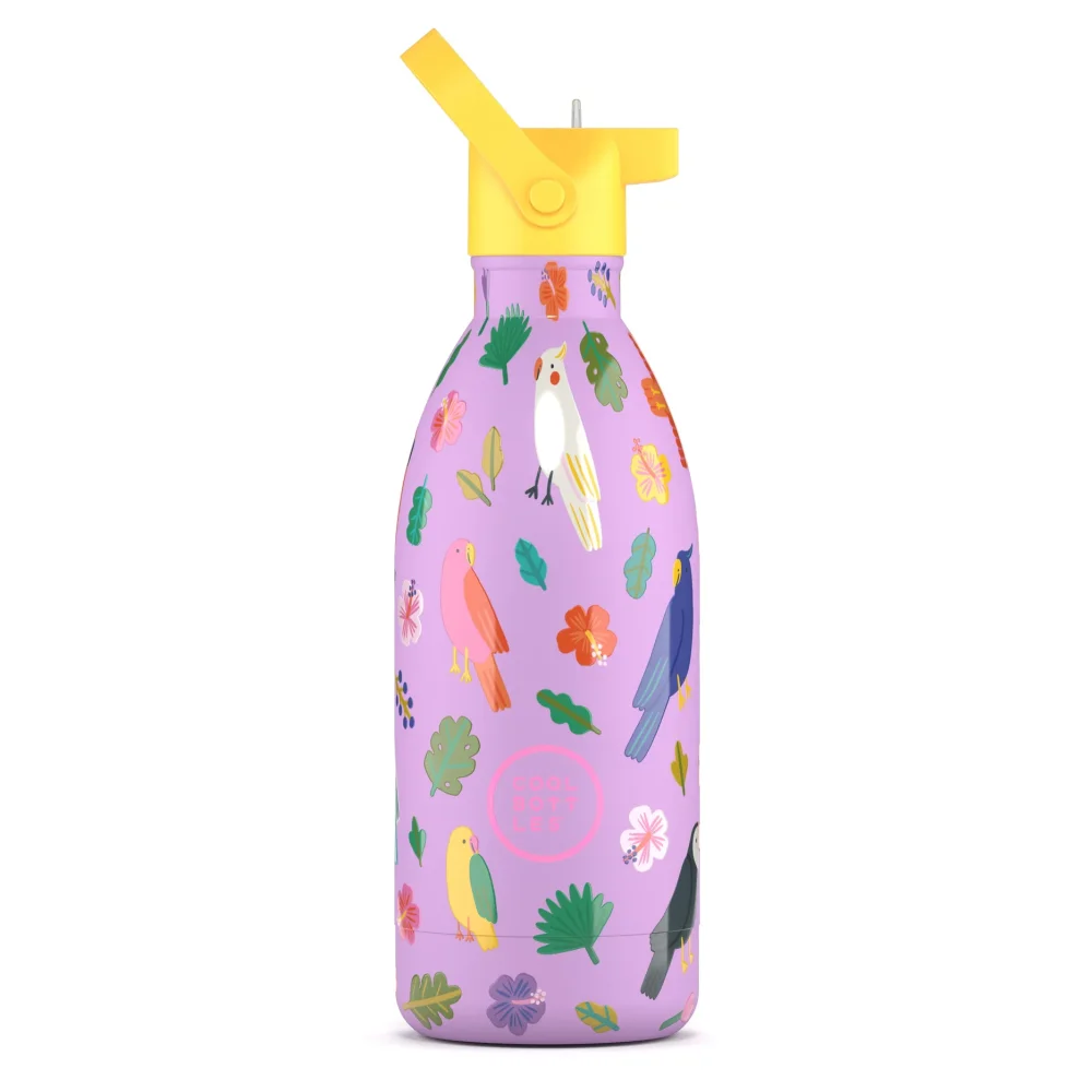 Levně Dětská nerezová termolahev COOL BOTTLES Kids Fly Free třívrstvá 500 ml 3D