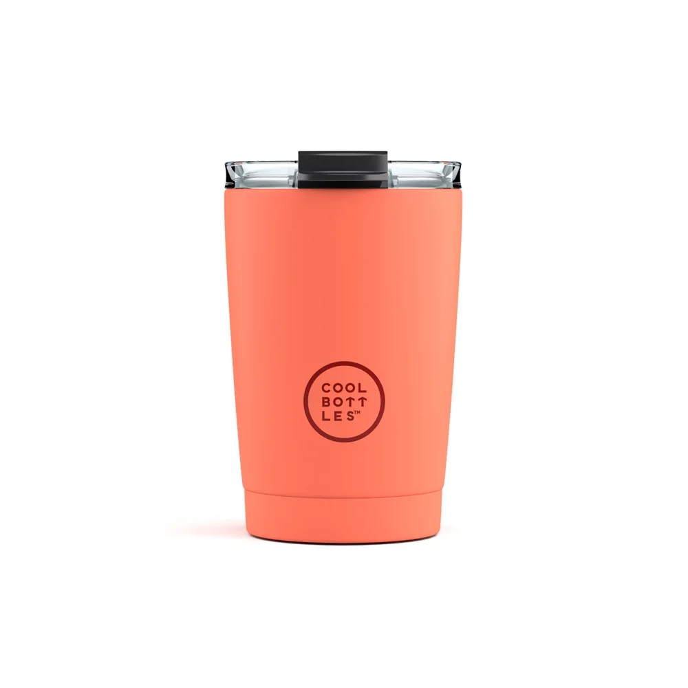 Nerezový termohrnek COOL BOTTLES Pastel Coral třívrstvý 330ml