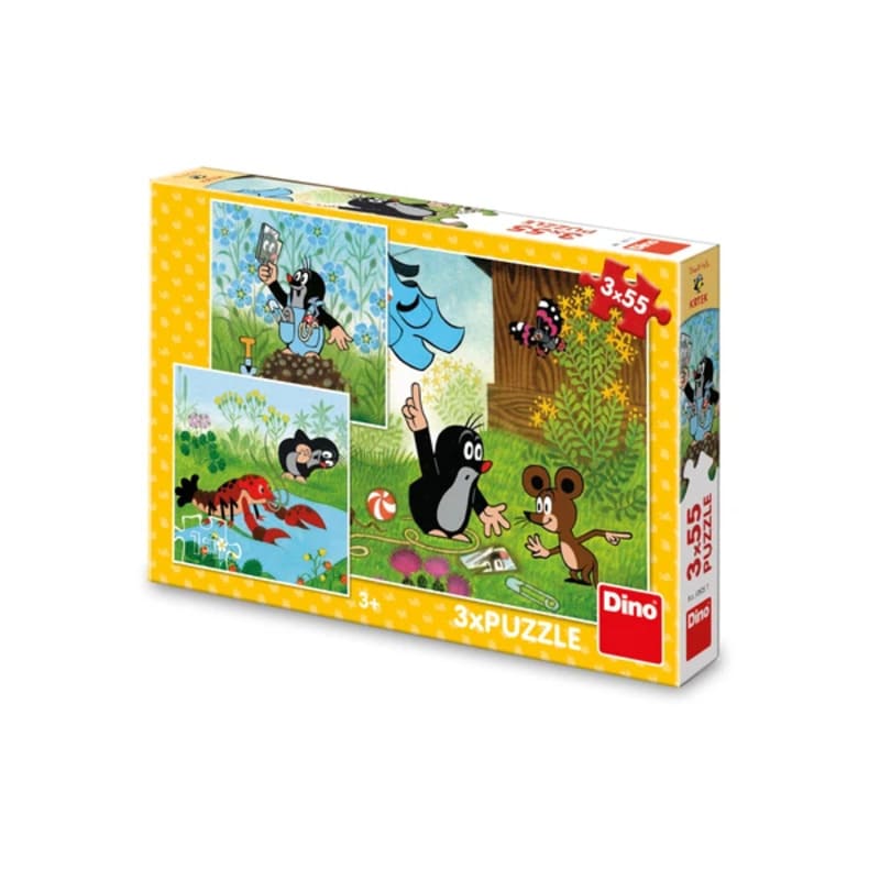 Levně Puzzle Krteček a kalhotky 3x55 dílů