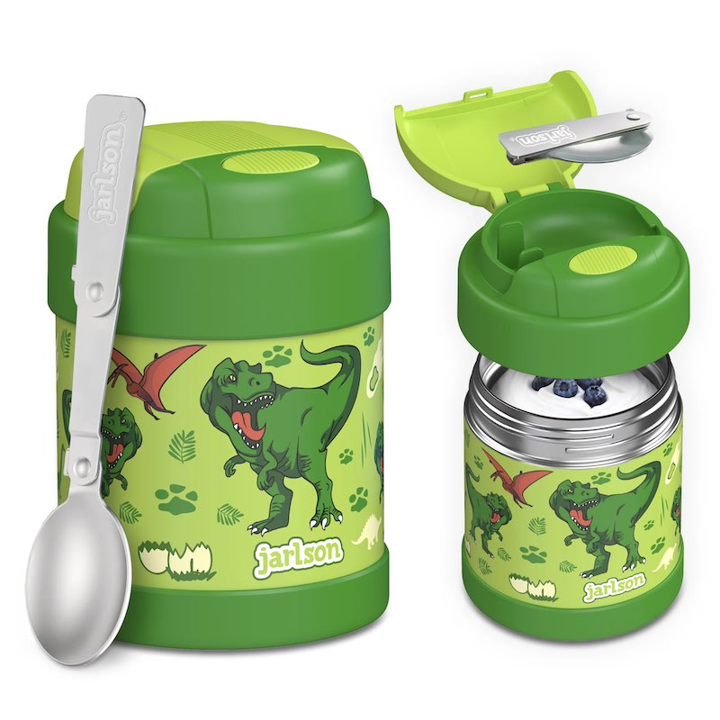 Levně Termo nádoba na potraviny z nerezové oceli JARLSON YUMMY Dinosaurus 300ml