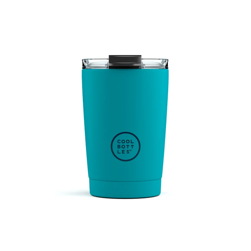 Nerezový termohrnek COOL BOTTLES Vivid Turquoise třívrstvý 330ml