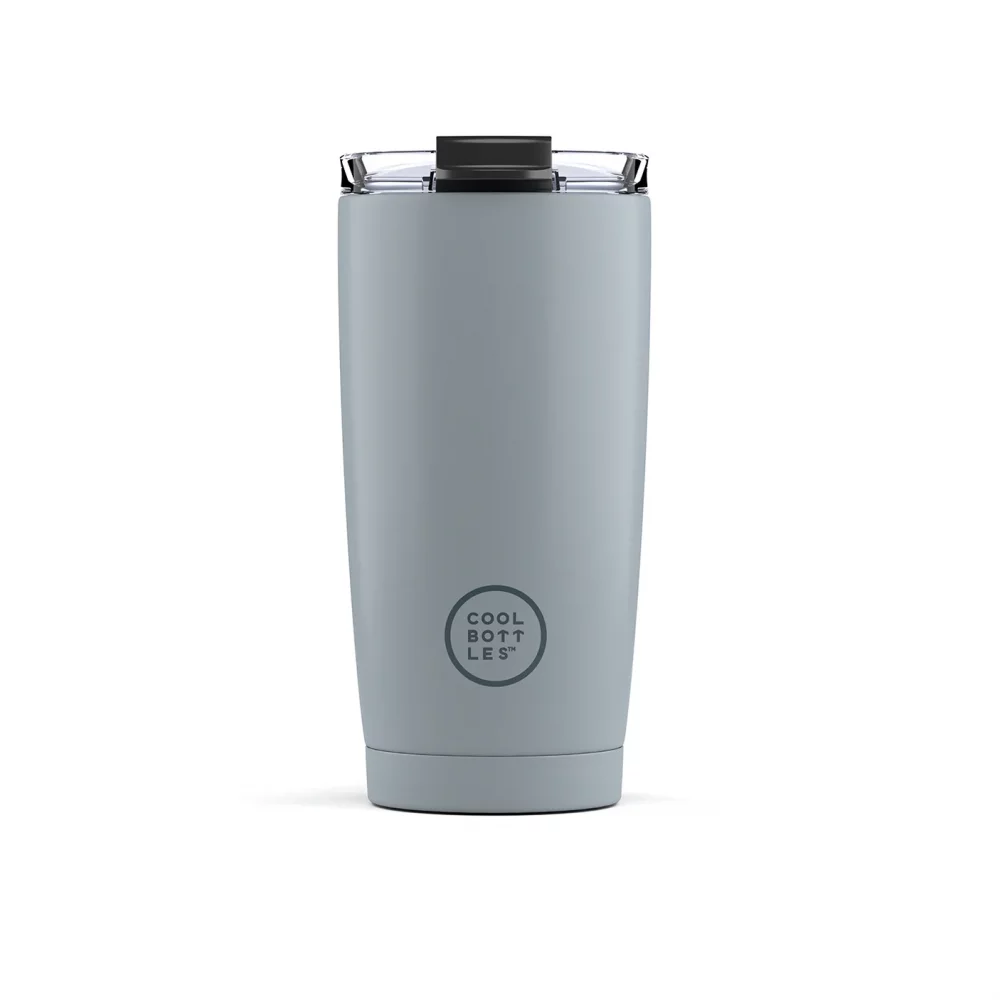 Nerezový termohrnek COOL BOTTLES Pastel Grey třívrstvý 550ml