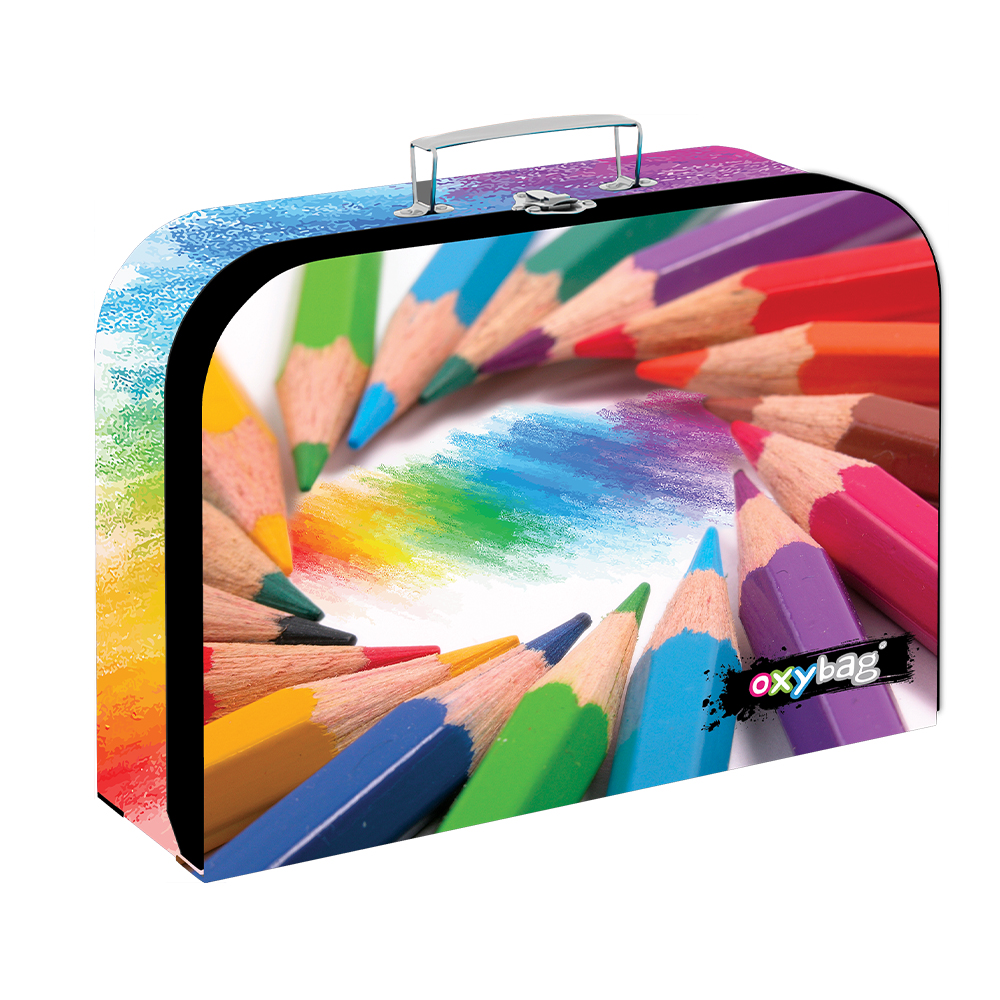 Levně Kufřík lamino 34 cm Pastelky