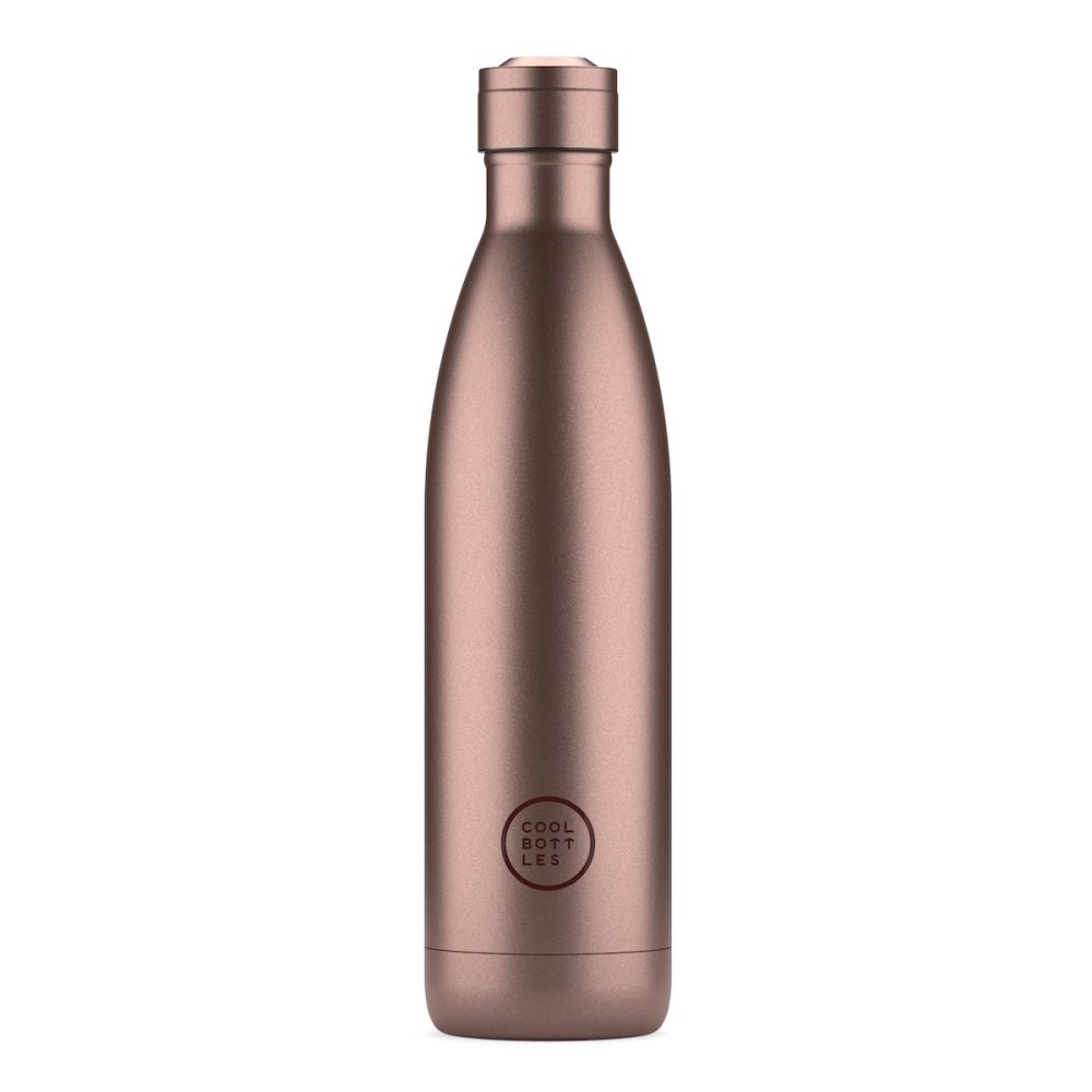 Levně Nerezová termolahev COOL BOTTLES Metallic Rose třívrstvá 750 ml