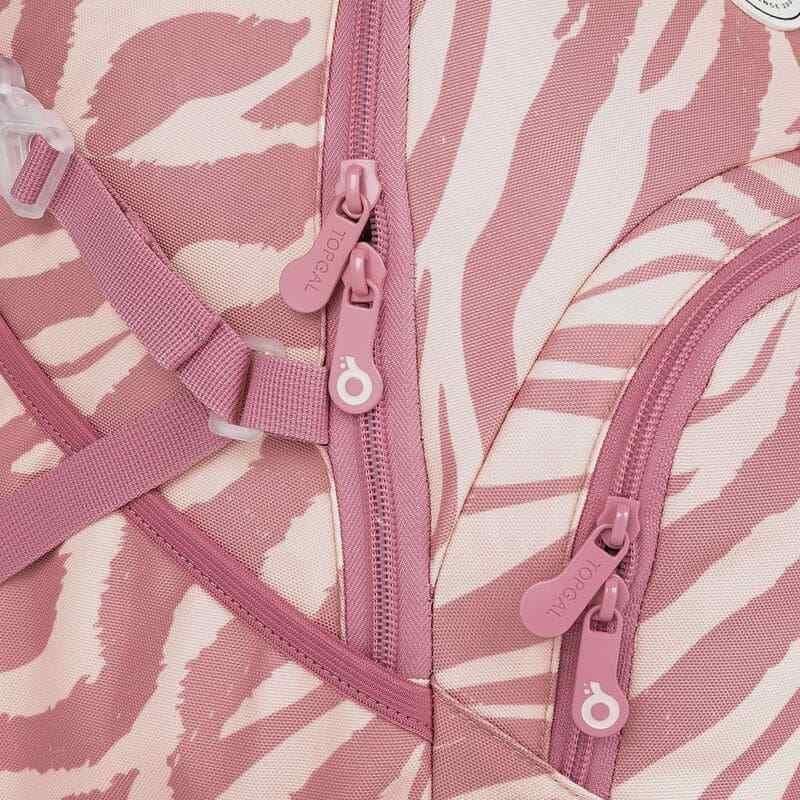 Studentský batoh Růžová zebra v setu Topgal YOKO 23023