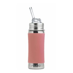 Nerezová láhev na pití Pura s brčkem 325 ml - Rose