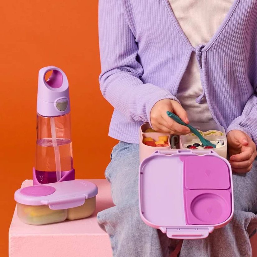 B.Box fľaša na pitie so slamkou 600 ml – Sugar Plum