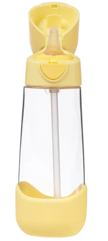 B.Box láhev na pití s brčkem 600 ml – Lemon Twist