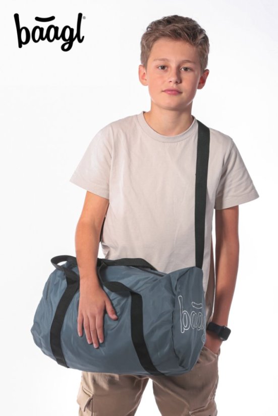 BAAGL SET 3 Skate Dust Blue: batoh, penál, sportovní taška - Baagl