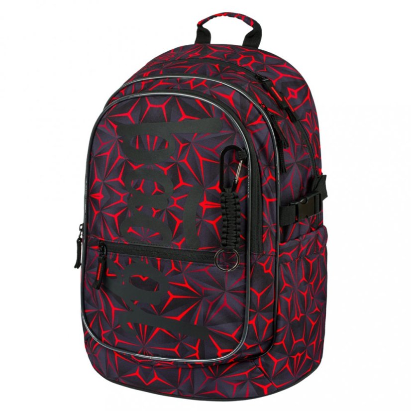 BAAGL Školský batoh Core Red Polygon