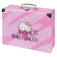 BAAGL Skládací školní kufřík Hello Kitty Sweet Leopard s kováním - Baagl