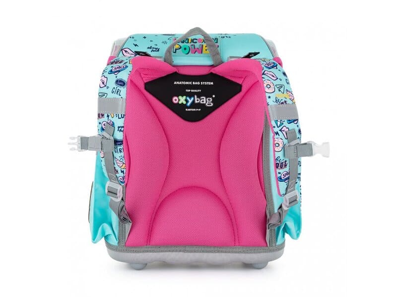 Školní aktovka v setu pro prvňáčky Oxybag PREMIUM LIGHT Unicorn iconic - 3 díly