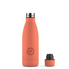 Nerezová termolahev COOL BOTTLES Pastel Coral třívrstvá 350 ml