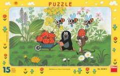 Puzzle Krtko na výlete 15 dielikov doskové