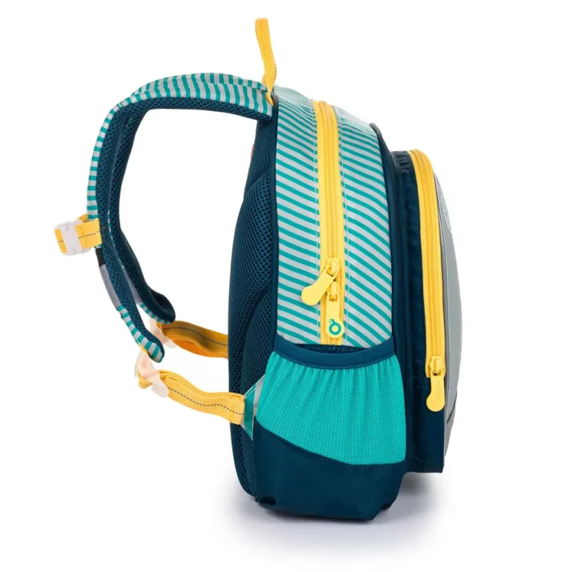 Dětský batoh Topgal s krokodýlem cyklistou SISI 21026