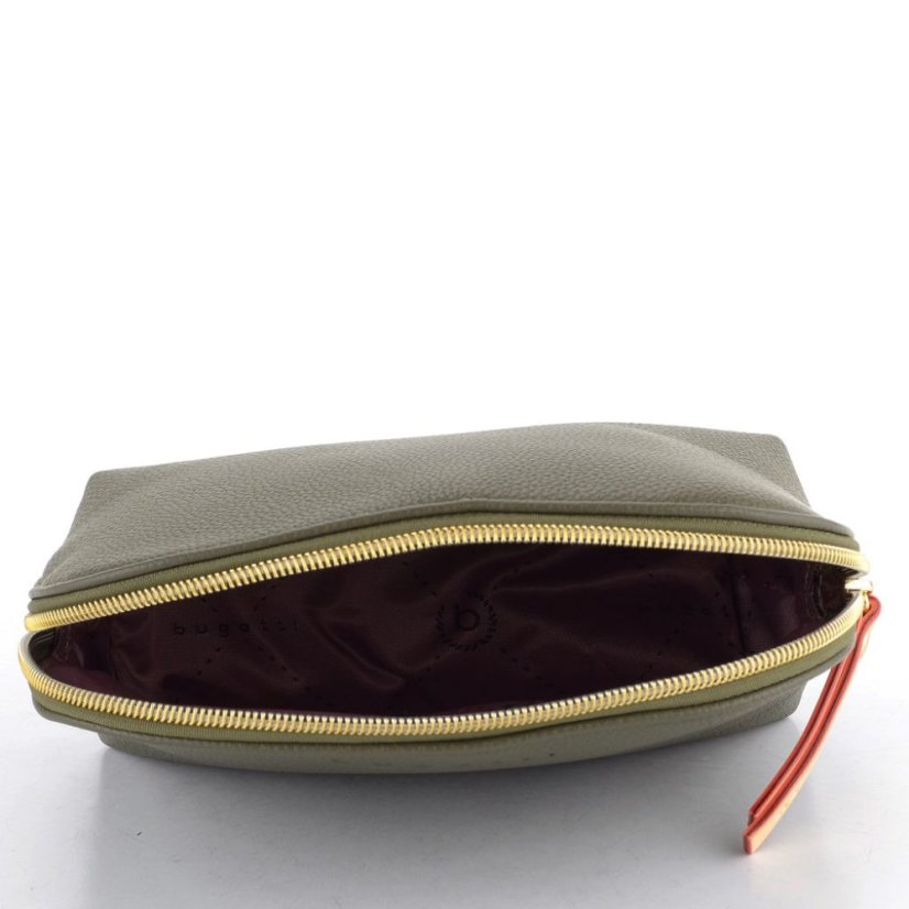 Dámská kosmetická taška Bugatti Ella olivová oválná