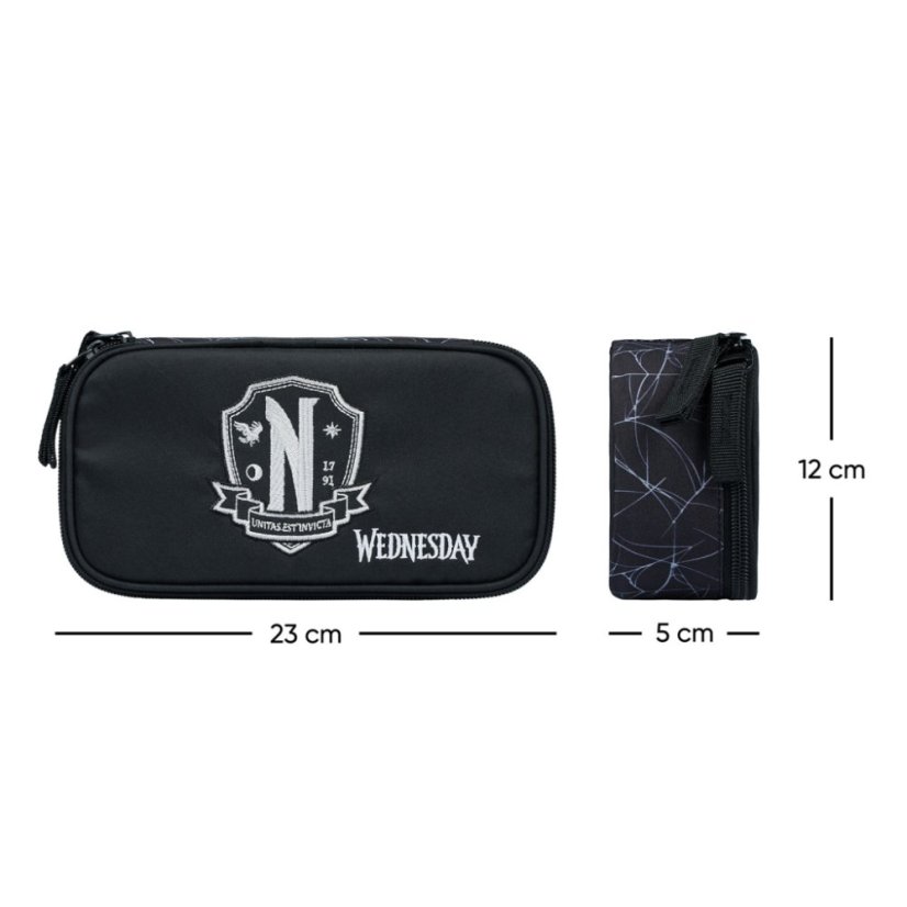 BAAGL Školský peračník etui Wednesday Nevermore - Baagl