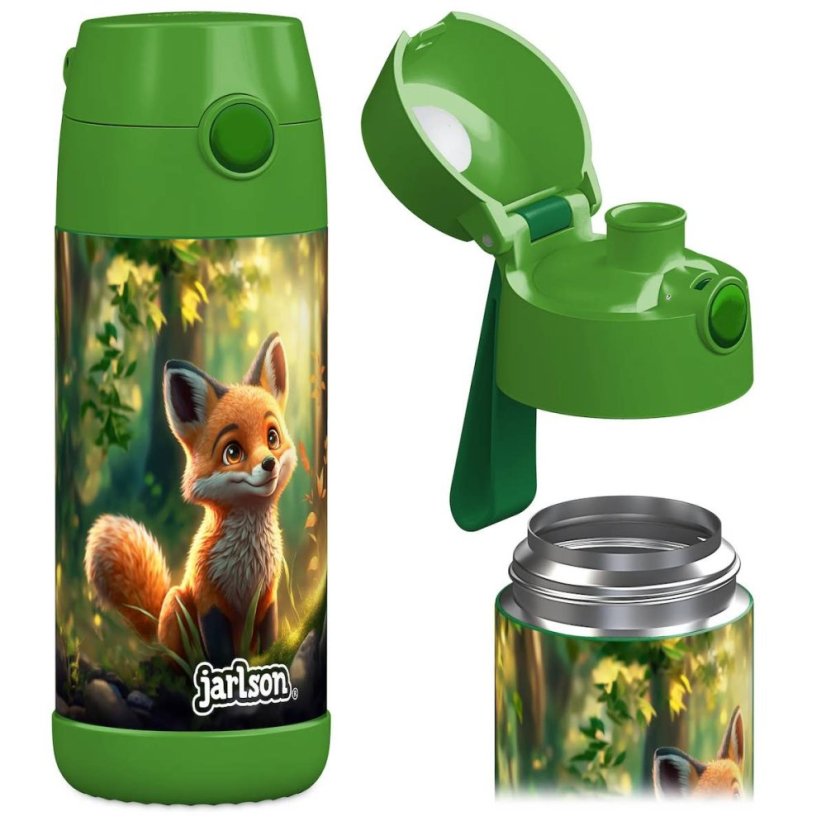 Dětská nerezová termoláhev na pití JARLSON MALI Liška  350 ml