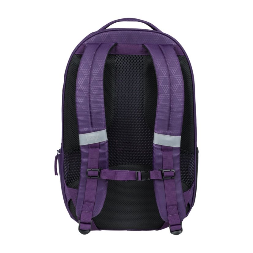 BAAGL SET 3 Coolmate Plum: batoh, penál, sáček - Baagl