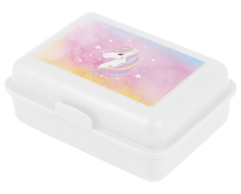 BAAGL 5 SET Airy Rainbow Unicorn: batoh, penál, sáček, box, desky - Baagl