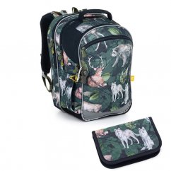 Školní batoh v setu Topgal s lesními zvířátky COCO 22056 SET SMALL