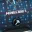 BAAGL Školní aktovka Ergo Minecraft Blue Axe - Baagl