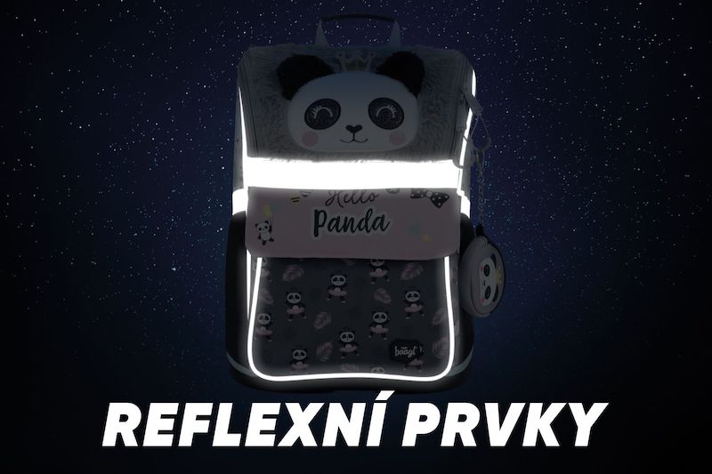 Baagl školní aktovka pro prvňáčky Zippy Panda