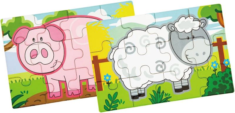 Dřevěné puzzle - farma Viga