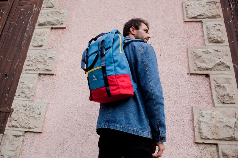 Městský batoh G.RIDE ARTHUR 17L navy and yellow