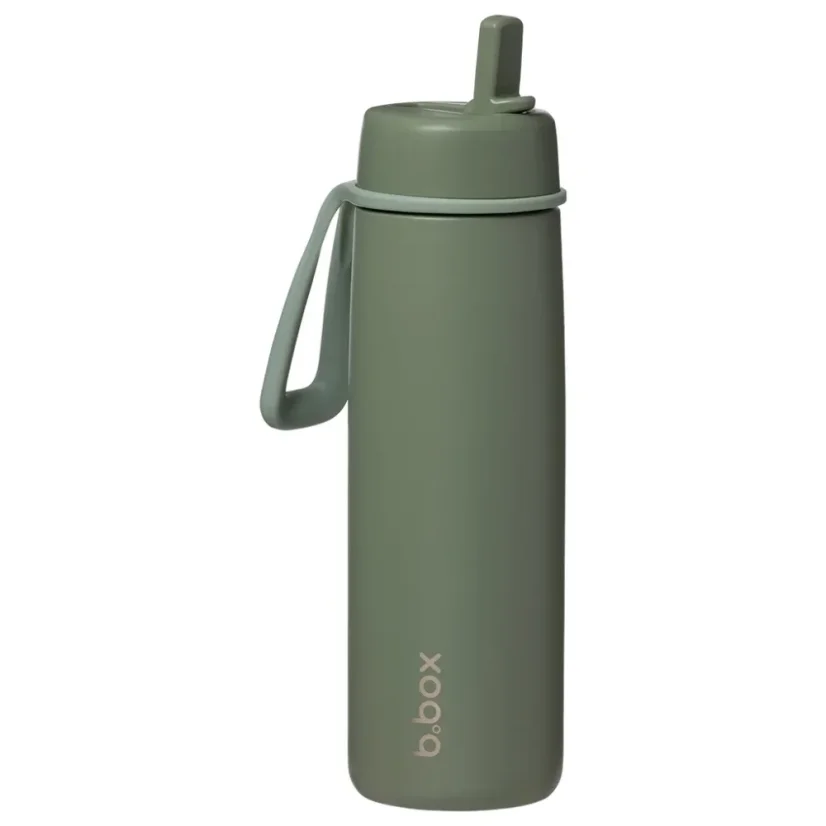 B.Box nerezová termofľaša so slamkou 690 ml - Olive